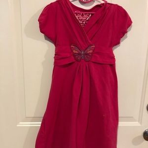 Dark pink dress for girls